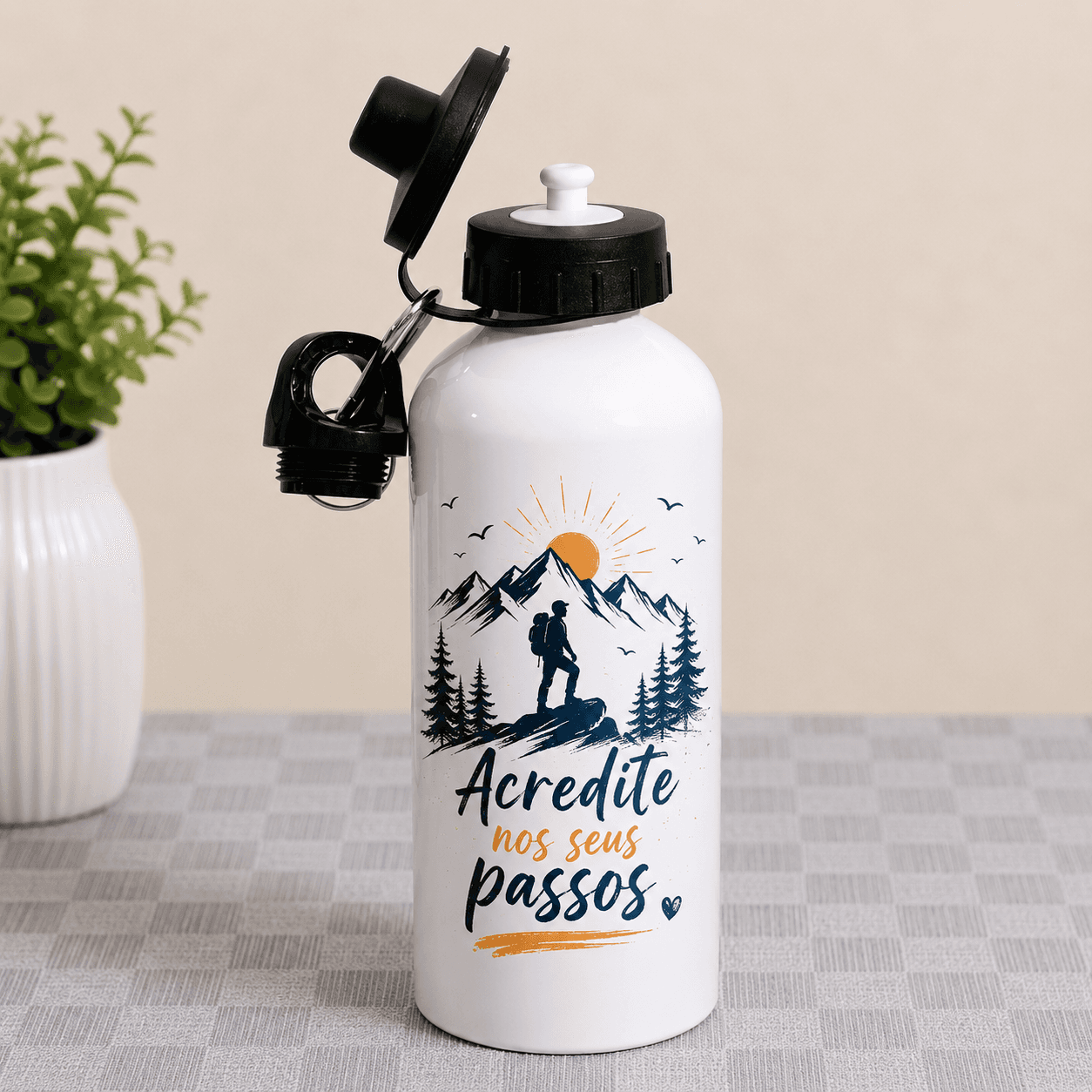 Squeeze branco tampa dupla - 500ml
